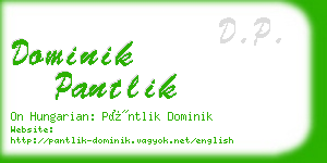 dominik pantlik business card
